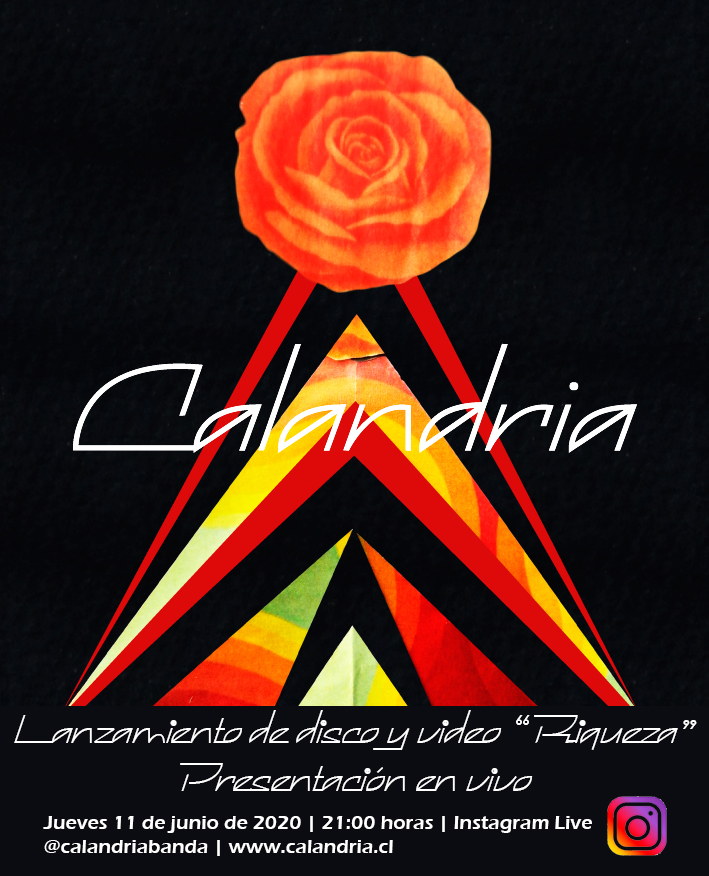 Afiche lanzamiento disco "Riqueza"